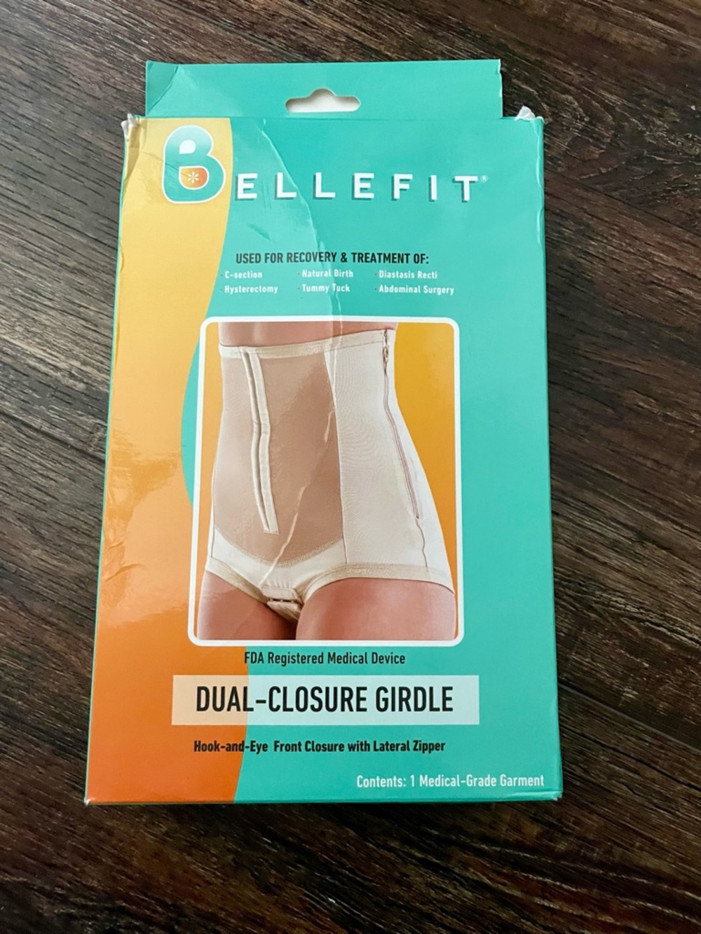 Bellefit Dual-Closure Girdle – Beige Postpartum Shapewear